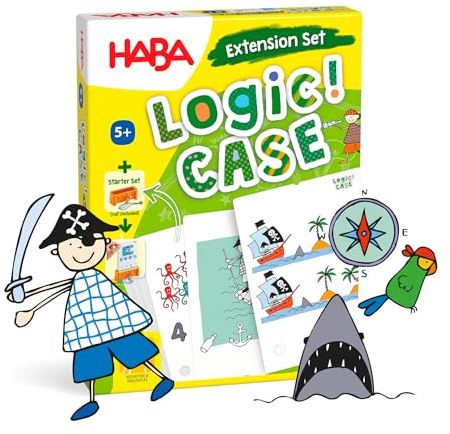Haba Logic Case Pirates Expansion Puzzle Cards Brain Teaser Kids Game Set