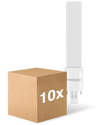 Noxion Lot 10x Lucent PL-S LED 4.3W - 840 Blanc Froid | 2-Pins - Équivalent 9W
