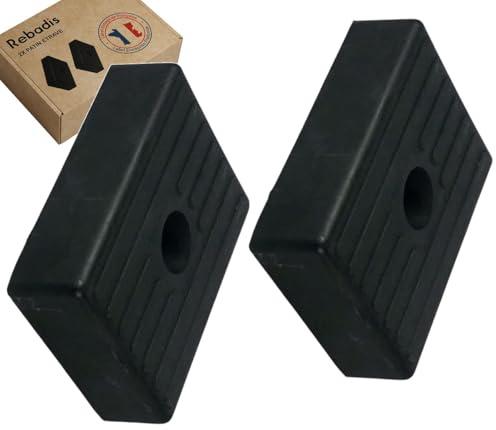 RBD Lot de 2 Patins d'étrave pour remorque Bateau. 130x100x36mm. Livraison Gratuite