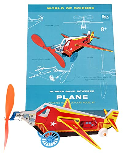 Rex London Make Your Own Rubber Band-Powered Plane