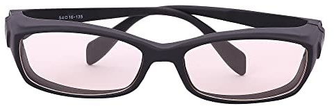 Yourga Postoperative Reconstruction Moisture Chamber Glasses, Night Time Wearing Post-operative in one, Blue Light Blocking, Dry Eyes Relief Eyeglasses for Men/Women(Black)
