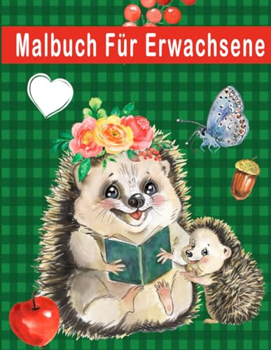 Malbuch für Senioren: Einfache Malbücher für Erwachsene