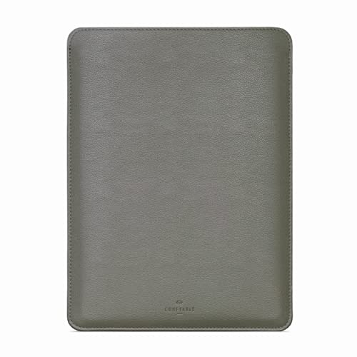 Comfyable Laptop Sleeve 15 Inch Precisely Compatible with MacBook Air 15-inch M4 2025 A3241 M3 2024 A3114 & M2 2023 A2941, Faux Leather Cover Case, Khaki Green