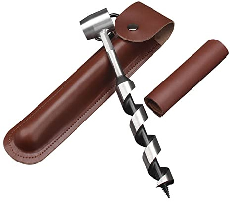Outil de tarière de survie, outil de tarière annuelle, outil de colonisation de Bushcraft, foret à bois, équipement et équipement d'artisanat de broussailles, outil manuel pour le camping, outil de