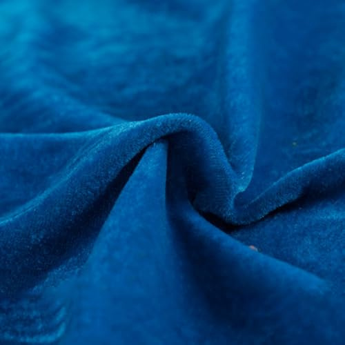 Wambere 300cm x 160cm Stoffe Meterware Bekleidungsstoffe Stoff zum Nähen,Stoffe zum Basteln,Dekostoffe für DIY Kunsthandwerk Basteln Bühnenvorhang Kleidung Feiertagsdekoration,Blauer See
