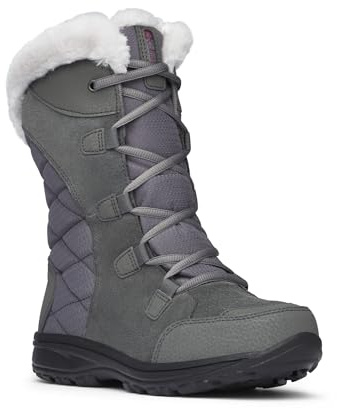 Columbia Women's Ice Maiden II Snow Boot, 2024 Shale/Dark Raspberry, 6 UK
