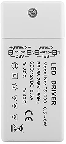Gavigain Controlador LED de 6-18W, CA 85-265V a CC 12V SMD Transformador de fuente de alimentación del controlador LED para tira de luz LED (15W)