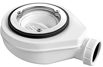 EMKE kit de trou de vidange de bac de douche, blanc | Kit de vidange bac de douche, drain de douche avec siphon, Raccords pour Receveur de douche