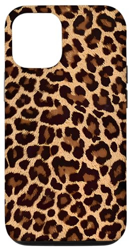 Niedliches, cooles Design mit Leopardenmuster, Vintage-Mädchen Hülle für iPhone 12/12 Pro