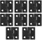 8 PZ Cerniere Pieghevoli, Connettori Cerniere in Acciaio Inossidabile 40x40mm, Cerniere a Scomparsa Pesanti in Nero, Set Cerniere per Porte in Legno, Finestre, Armadi, Cancello da Giardino