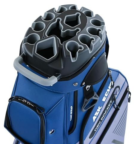 ASK ECHO T-Lock 3.0 Golf Cart Bag, Quiet 14-Way Full-Length Divider