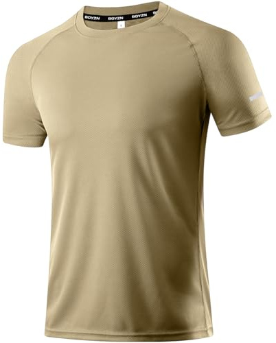 Boyzn Lot de 1, 3, 5 ou 7 t-Shirts Sport pour Hommes. Manches Courtes, Fonctionnels, Respirants et à séchage Rapide. Idéals pour la Course à Pied, Le Fitness, la Musculation et l'été.