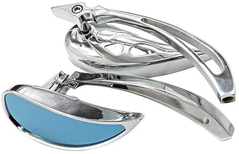 Motorradspiegel Chrom Motorrad M8 M10 Seitenspiegel Teardrop Rückspiegel Motorrad Aluminiumlegierung Rückspiegel Rückseitenspiegel