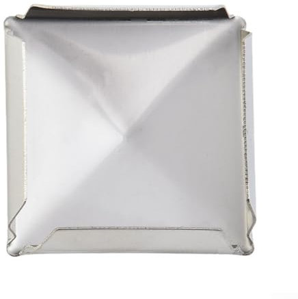 1/10 tapas de acero inoxidable para postes de valla, tapa de cubierta en forma de pirámide para postes de madera, tapa de poste de valla galvanizada, tapas de poste de metal (1 pieza de 60 mm)