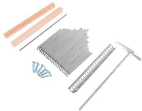 21 Stück Stahl Kalimba Ersatzteile für Daumenklavier Zubehör | Tuning Werkzeugsatz und Stahl, für Übung und Auftritt, mit Feiner Verarbeitung Zufällige Farbe