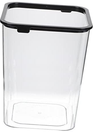 ANDRESLAD Square Trash Can 15l Plastic Waste Paper Basket Lidless Rubbish Bin for Bedroom Bathroom Office Storage
