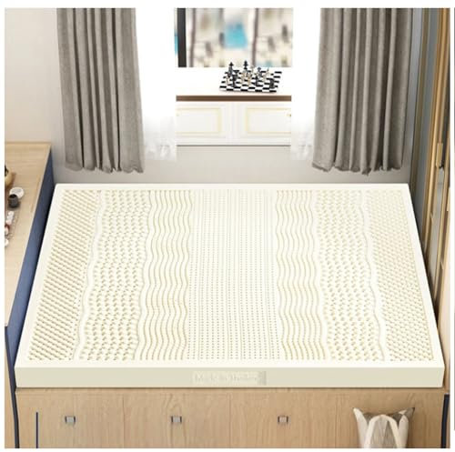 Latex-Matratze,100% Naturlatex-Matratzen, Lindert Schulter- Und Rückenschmerzen, Queen-Matratze, Naturgummi-Matratze,Für Zuhause, Schlafzimmer,FUIIX54X75X4in