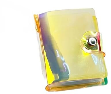 KFMON 6.5/4.5 * 5,5/3,5 cm 8pcs Mini Scrapbook Keychain, 16/20 Taschen 6Color Mini -Fotoalbum, Keychain -Fotohalter für Geschenke, Souvenirs, Paare