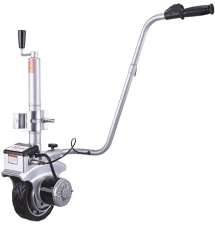 STDZQCWY Electric Trailer Mover, 12V 350W Trailer Dolly Jack, Max Load 4850lbs, Motorised Jockey Wheel Mover with 6-7m/min Speed for Caravans, Boat Trailers, Horse Trailers