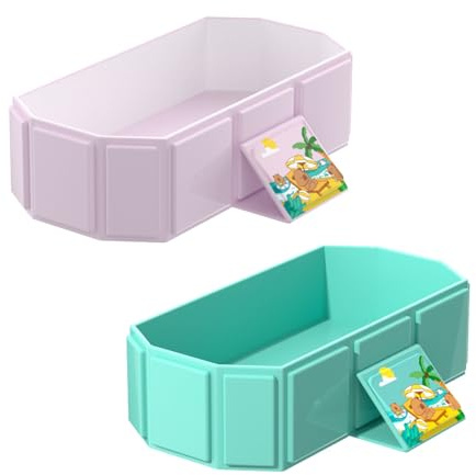 Piscine d'extérieur for Enfants Non Gonflable et Pliable Piscine Portable for Chiens avec enveloppe en Plastique Dur for l'extérieur, Les Jardins et Les arrière-Cours(Pink)