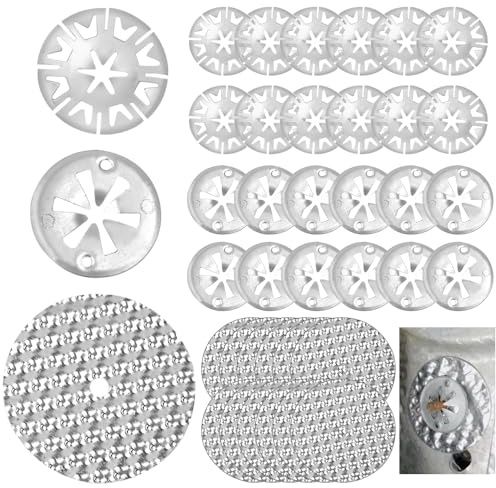 36 Pz Rondelle di Fissaggio per Scudo Termico in Acciaio Inox, 30/50mm 3 Tipiti
