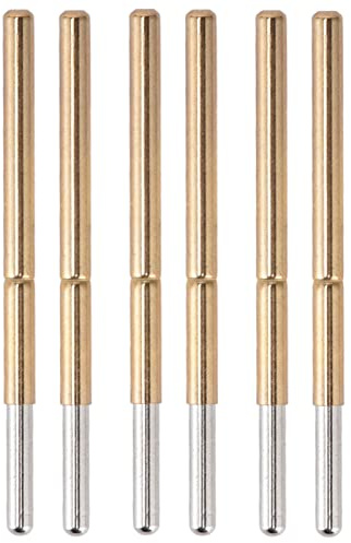 Jeanoko Federprüfspitzen, Effizient, 100 Stück, 2,5 Mm Pogo-Pins für Goldfinger und Lötpad, Weniger Störungen bei Elektronischen Tests