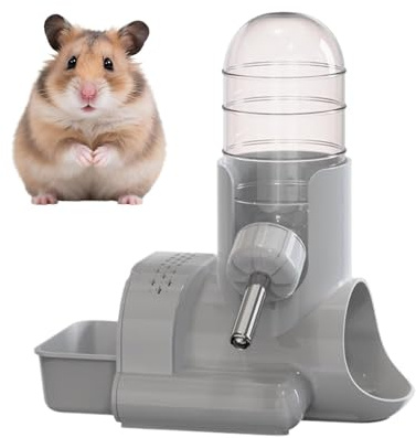 Uonguon Abbeveratoio per Criceti - Mangiatoia Senza Gocciolamento | Bevitore Per Piccoli Animali Con Design A Rotolante | Adatto A Gabbie, Recinti E Trasportini Di Furetti, Conigli, Scoiattoli, Ricci,