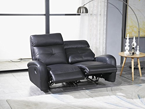 Mapo Möbel Voll-Leder Fernsehsofa Relaxsofa 2-Sitzer 5130-2-S