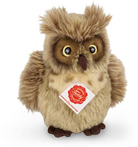 Teddy Hermann 94163 Eule Graubraun 17 cm, Kuscheltier