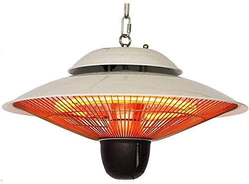 ZHYX Calefactor De Exteriores Calefacción Jardín Patio Colgantes Calentador Eléctrico Montado Techo del Calentador For El Balcón, Al Aire Libre 1500W Calentador De Patio Garaje Patio