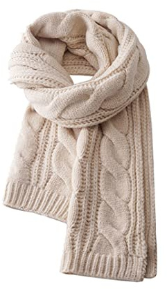 KABELIFE Damen Schal Herbst Winter Strickschal Schlauchschal Winterschal Grobstrick Mädchen Twist Schal Lang 30 * 160 CM
