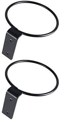2st Wandhalterung Wandmontierter Blumentopfring Displaymontiertes Rack Blumentopfhalterring Wandringpflanze Befestigungsring Für Blumentöpfe Wandregal Eisen Kleiderbügel Metall