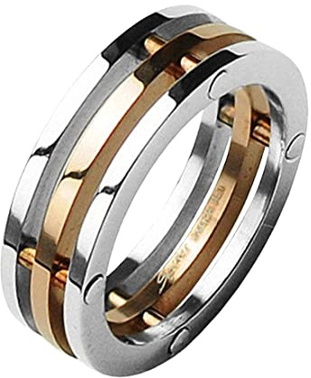 Taffstyle Schmuck Ring 3 teilig Partnerring Freundschaftsring