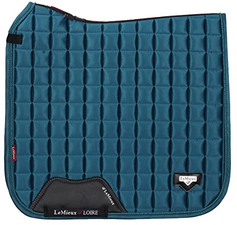 LeMieux Schabracke Sattelpad Dressurschabracke Loire Memory Satin Square Marine, Größe:L, LeMieux:Marine