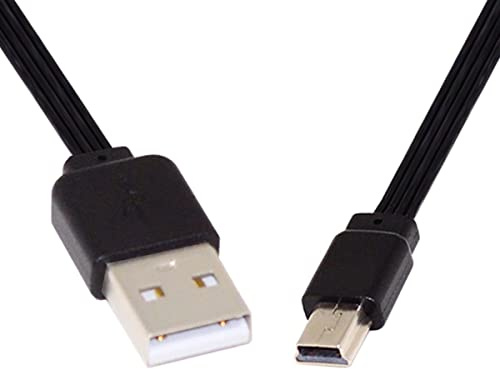 CY - Cavo dati FPC, piatto e sottile, da USB 2.0 Type-A maschio a Mini-USB a 5 pin, 13 cm, FPC, per FPV, hard disk e telefono