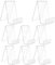8 PCS Klarer Buchständer aus Acryl,Warenträger als Buchstütze und Aufsteller,10,5 x 9 x 7,5 cm transparent Buchständer für Magazin Broschüren Menükarte