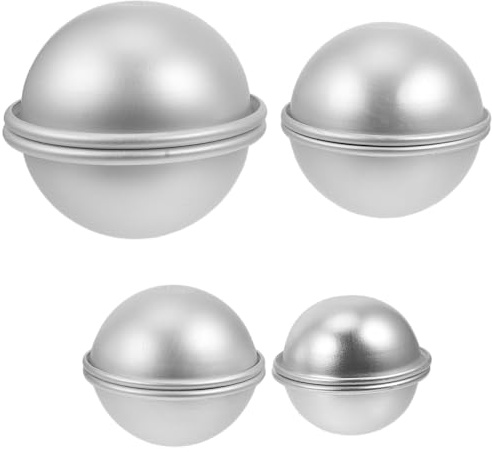 Lurrose 8 Stück Halbkugel Backformen 4.5 Zoll Kugel Förmchen Für Kuchen Dessert Und Pudding Handgemachte Seifen Gießform Für Küche Und Haushalt