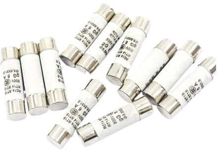 fusibile in ceramica 10 pezzi/lotto 8,5*31,5 mm fusibile tubolare ceramico a rottura rapida 380 V 500 mA 1 A 2 A 3 A 4 A 5 A 6 A 8 A 10 A 16 A 20 A 25 A 32 A fusibile ceramico 8,5 × 31,5 mm(4A)