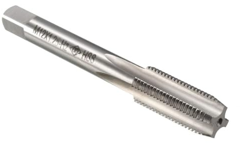 TA-VIGOR Taraud métrique M12 x 1,25 mm en acier rapide 4 cannelures droites tarauds taraudeuses taraudeuses taraudeuses outil de réparation