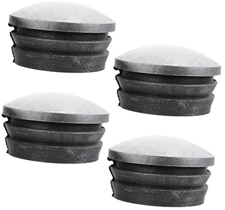 HOUDERCO 4pcs Reflective Column Cap Fence Post Caps Rubber Post Covers for Outdoor Garden Use Reflective Protective