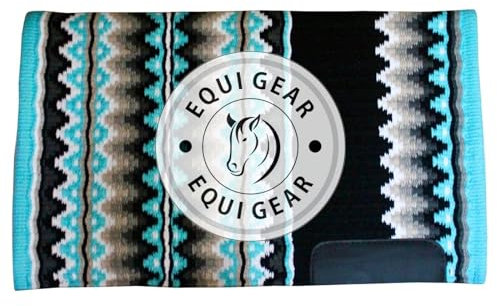 EQUIEMPRESS Sattelunterlage Western Show/Westernsatteldecke aus Neuseelandwolle, Top Wool Pad Sensor Flex (Anpassung möglich) A-321 (36 x 40)