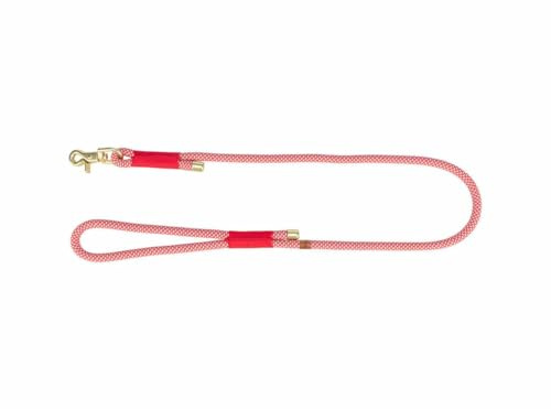 TRIXIE Soft Rope Leine, XS-S, 1,20 m/ø 6 mm, Rot/Creme