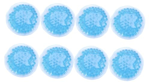 DINHEAROM Gelpackungen aus Pvc bei Verletzungen für Kälte und Wärmetherapie und Wiederverwendbare 8 Blaue für Schmerzbehandlung Schnelle Regeneration
