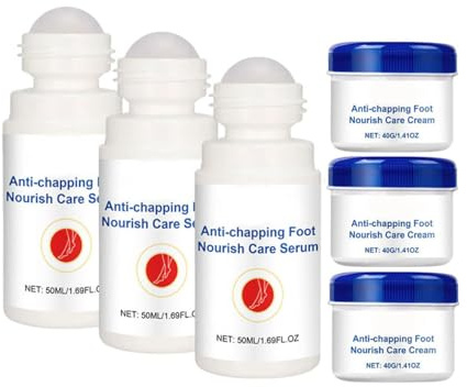 Crema Nutritiva y Reparadora para Pies con Grietas, Bálsamo Nutritivo Reparador Antigrietas, Hidrata y Alivia las Grietas y la Sequedad (3PCS)