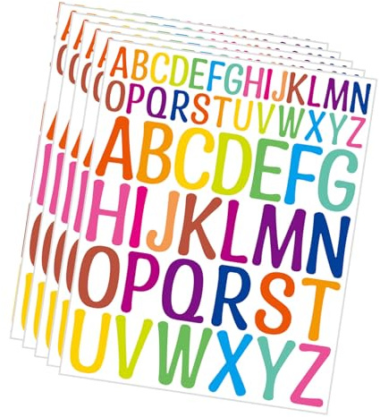Autocollant Coloré Étiquette Décorative Pour Scrapbook Journal Lettre Fête Décalcomanie Décorative Journal 5 Feuilles