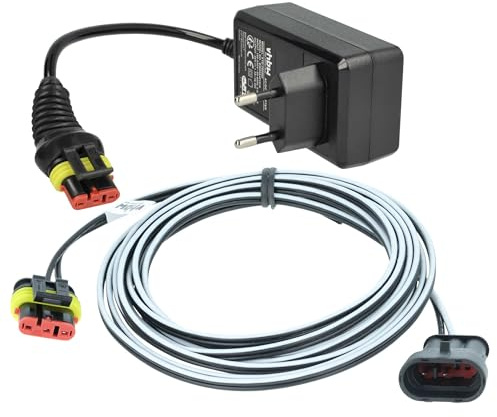 vhbw 1x Alimentation, 1x Câble Basse Tension 3 m Compatible avec Gardena Smart SILENO City, Sileno+ Set, SILENO Life, Sileno Set Tondeuse à Gazon