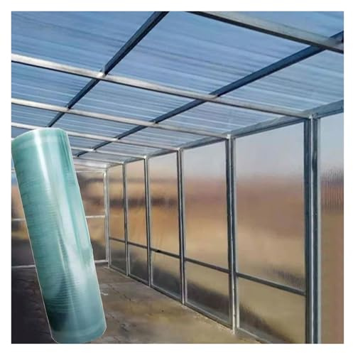 Lastre in Policarbonato Pannello di Plastica Serre Piastre Trasparente per Pergolati, Tettoie per Auto, Capanni, Serre Fredde, Giardini e Terrazze(1x8m)