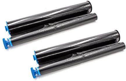 vhbw 2er-Pack Thermo-Folien kompatibel mit Sagem Fax 420 | 410, 2320 Fax-Drucker - Kompatible Thermorollen 45 m ohne Chip