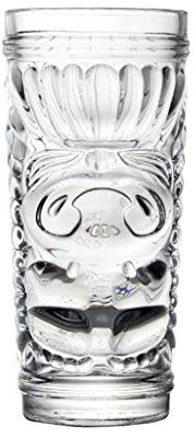 HSF Vetro di personalità Cocktail Glass Tiki Tazza del Vino di Vetro Faccia strana Tazza Tazza di Birra Calici da Acqua (Color : A)