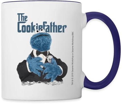 Sesamstraße The Cookiefather Krümelmonster Tasse Zweifarbig
